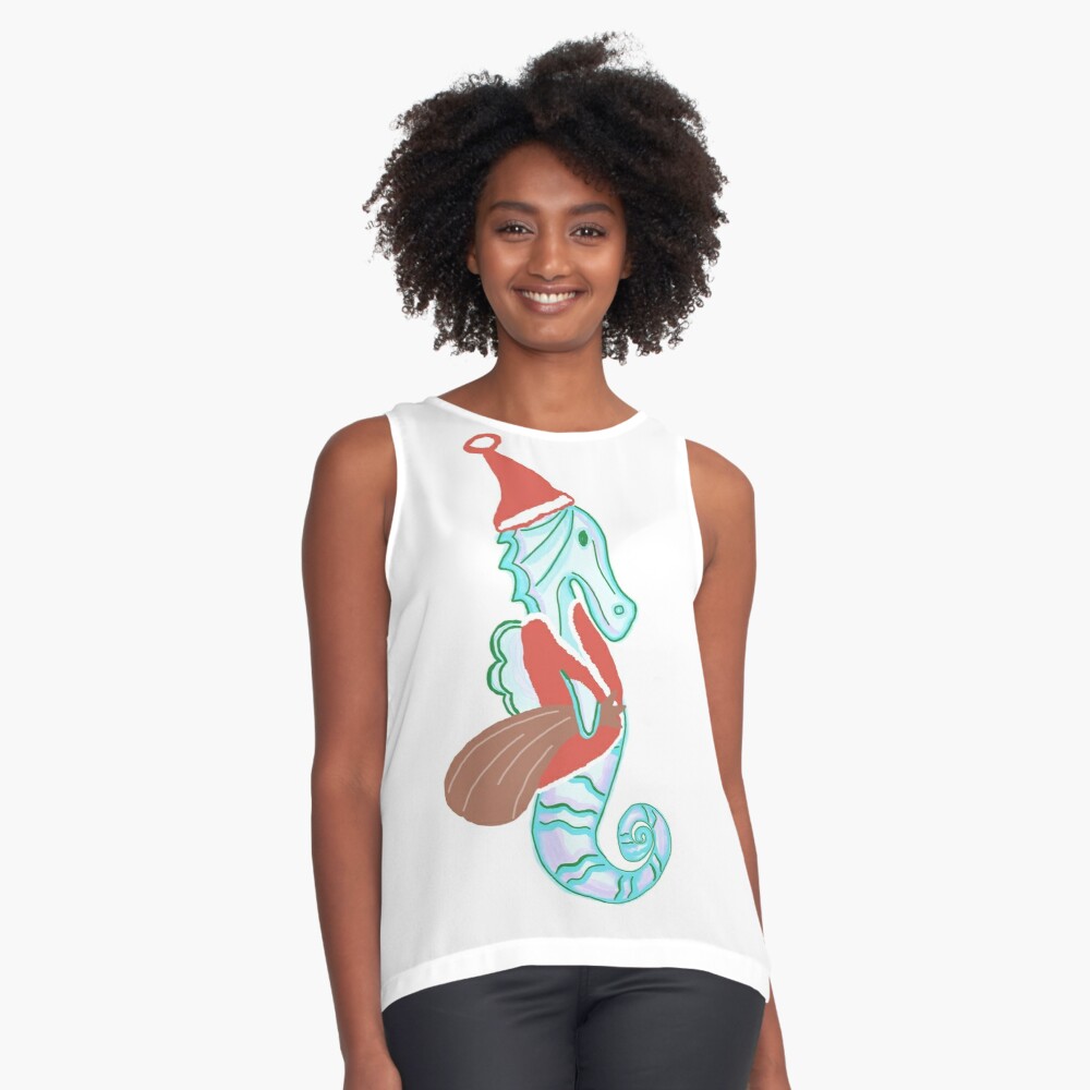 Christmas seahorse tank