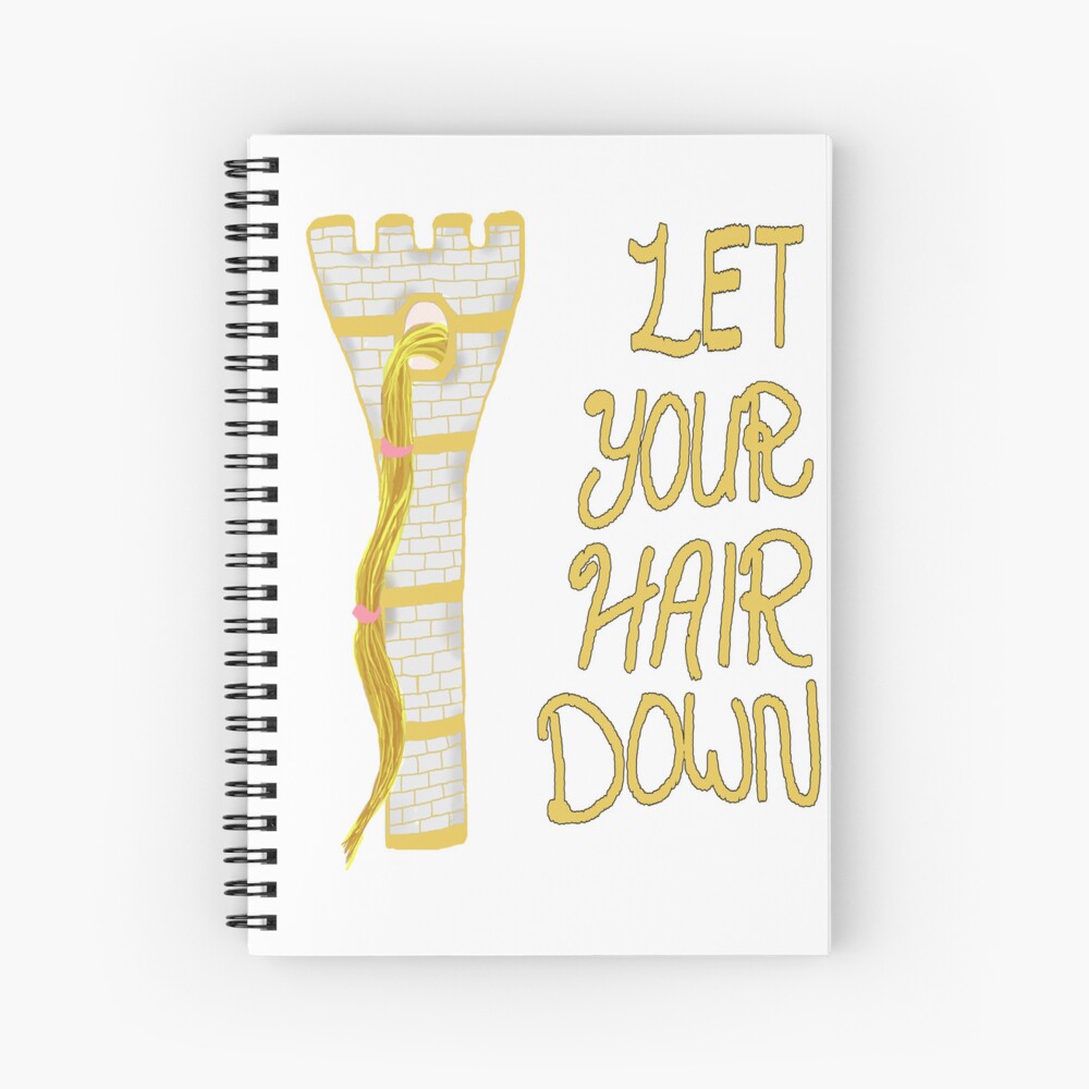 Let your hair down notebook