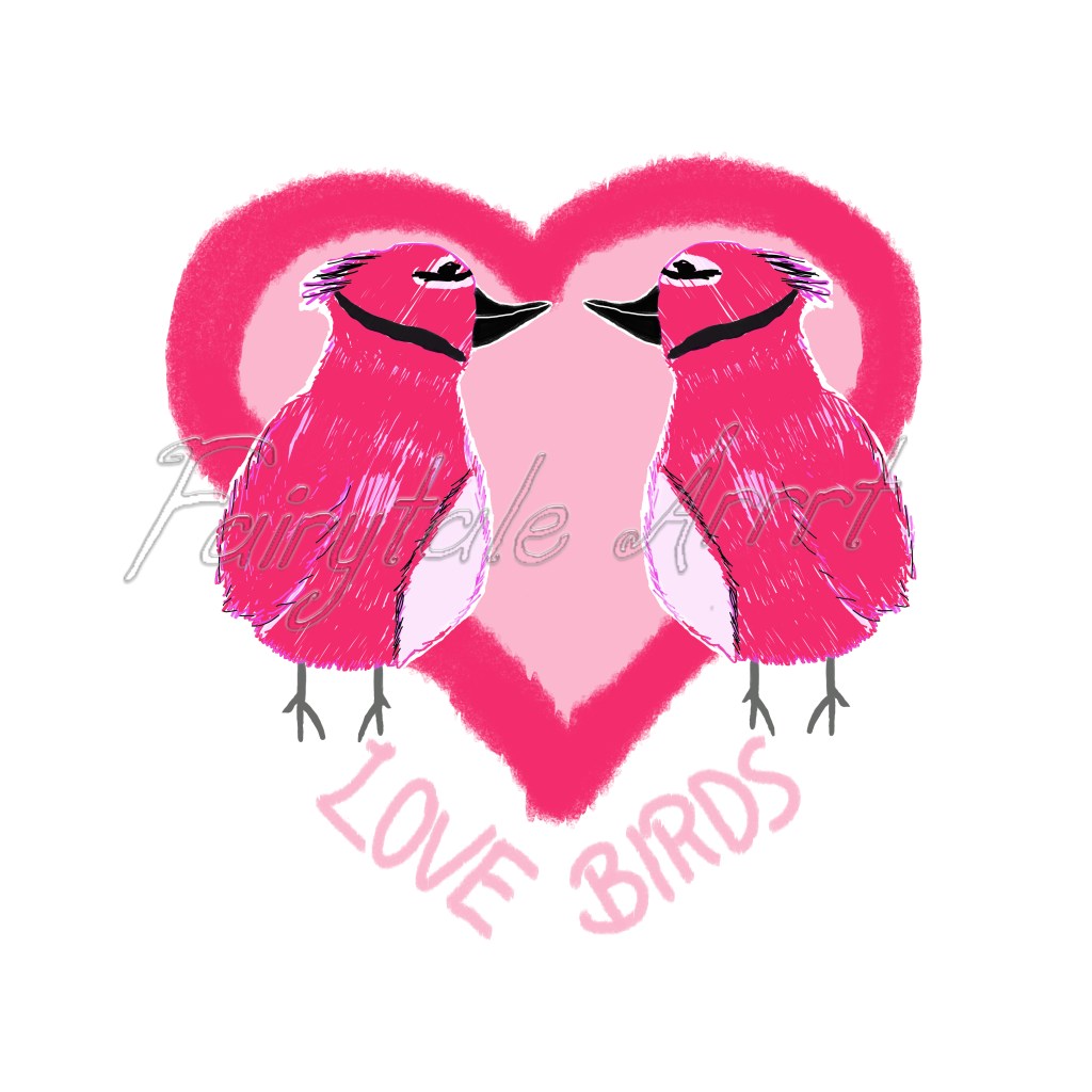 lovebirds art
