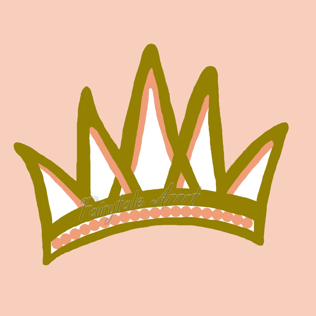 Pink princess tiara art