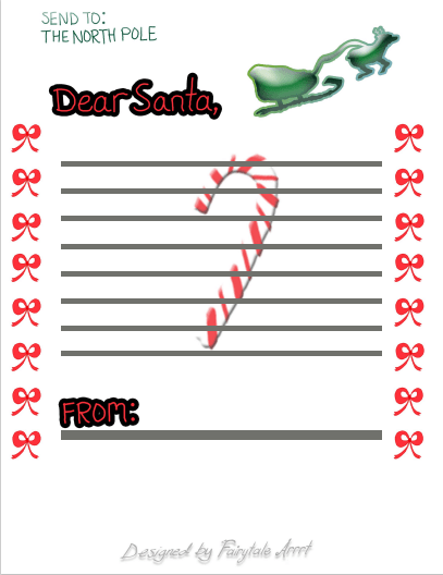 Letter to Santa Template
