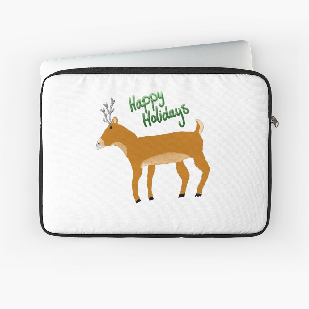 Christmas reindeer laptop pouch