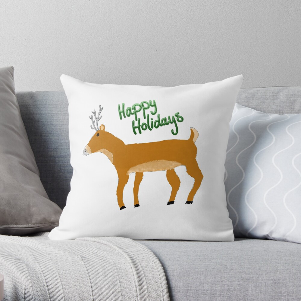 Christmas reindeer pillow