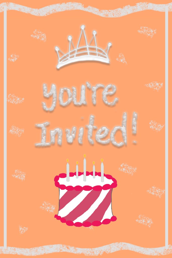 Birthday party invitation template